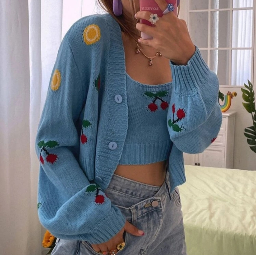 Fruity Sweater Twinset