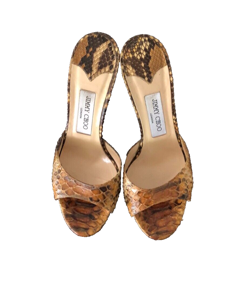 JIMMY CHOO WOMEN OPEN TOE HIGH HEEL MULES