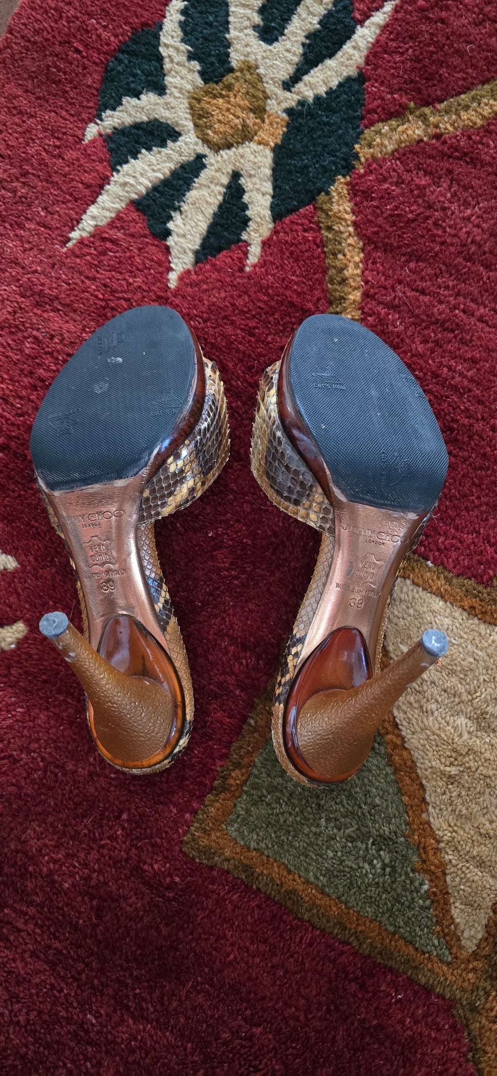 JIMMY CHOO WOMEN OPEN TOE HIGH HEEL MULES