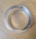 Vintage Large Clear Lucite Bakelite Mid Century Modern Space Age Bangle Bracelet