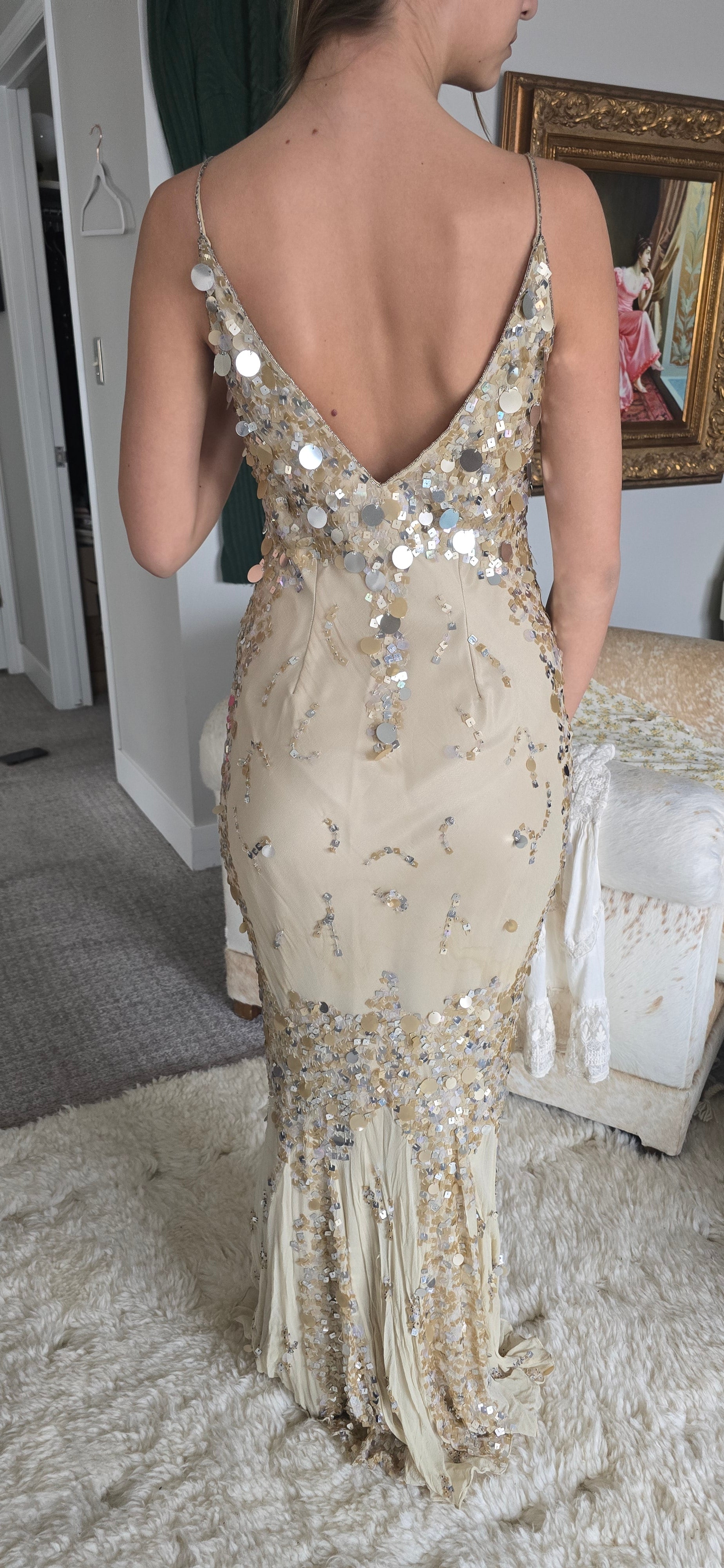 Adrianna Pappell sequin gown