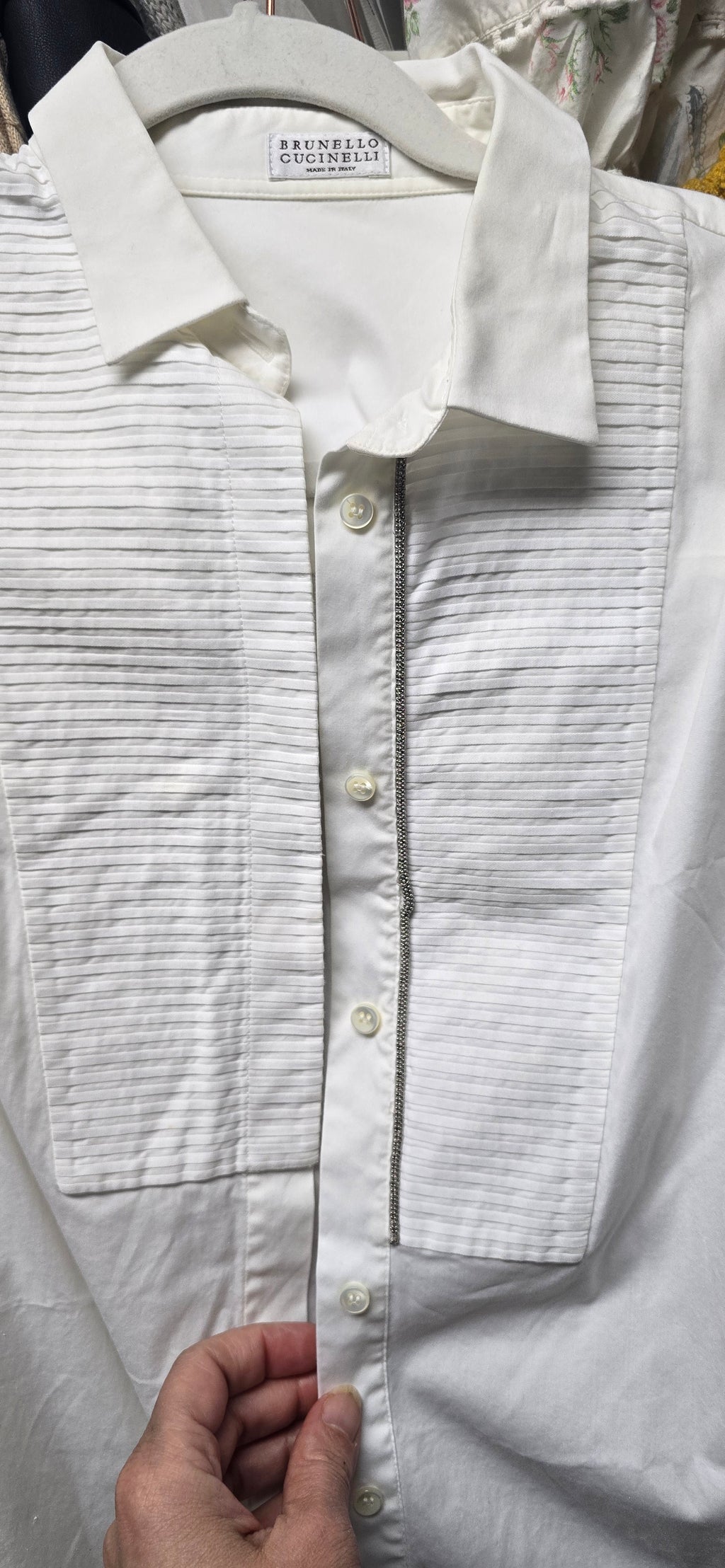 Brunello Cucinelli Monili Tuxedo Shirt