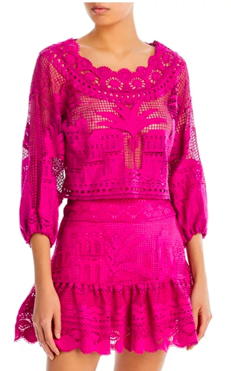 FARM Rio Alucina Luz Crop-Top & Mini-Skirt Set