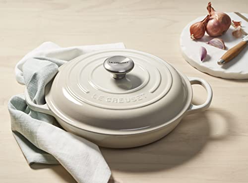 Le Creuset Enameled Cast Iron Signature Braiser, 5 qt. , Meringue