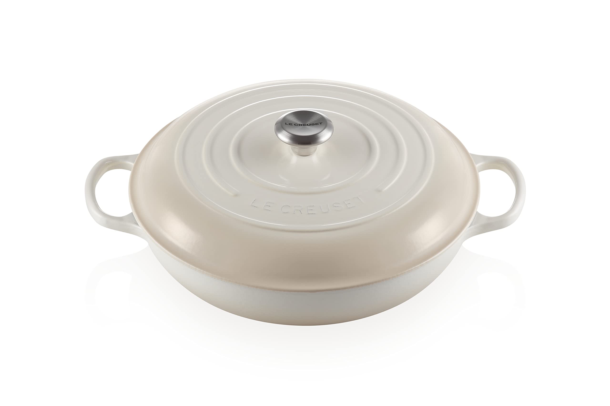 Le Creuset Enameled Cast Iron Signature Braiser, 5 qt. , Meringue