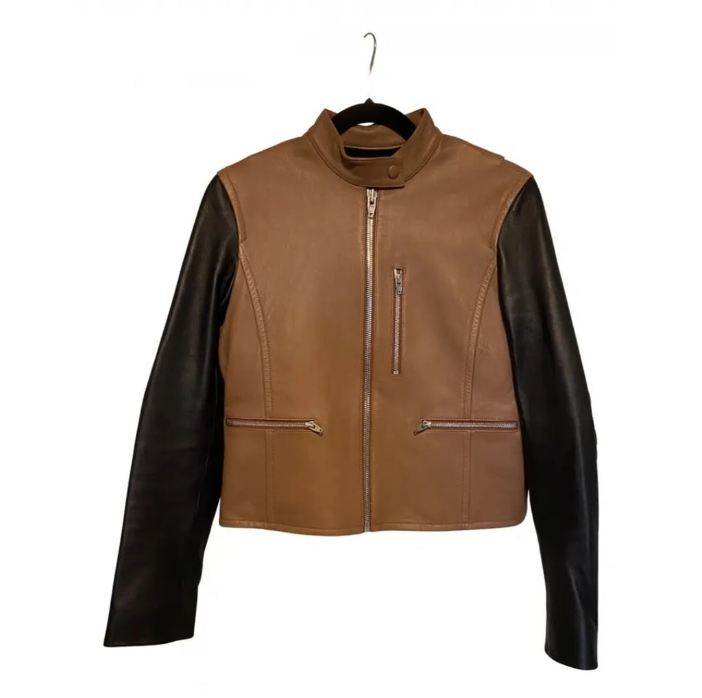 Alexander Wang truffle leather jacket