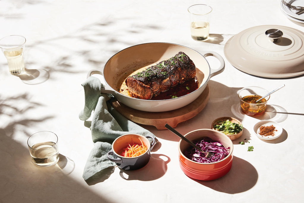 Le Creuset Enameled Cast Iron Signature Braiser, 5 qt. , Meringue