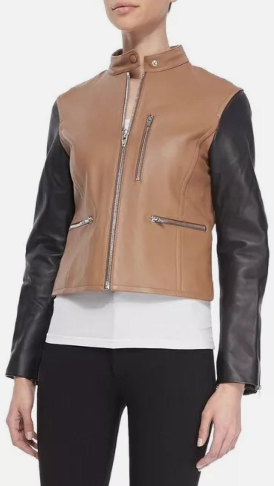 Alexander Wang truffle leather jacket