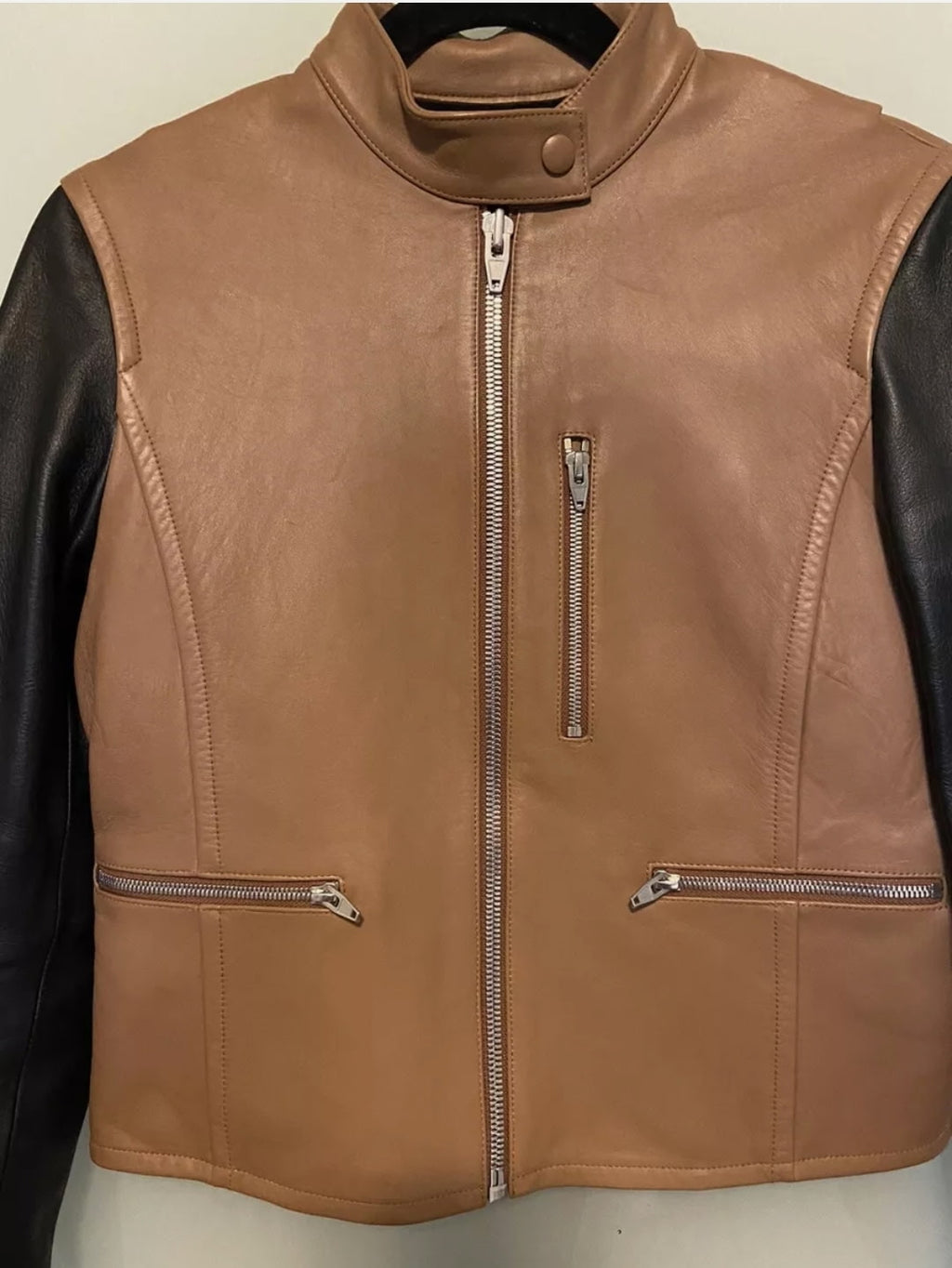 Alexander Wang truffle leather jacket