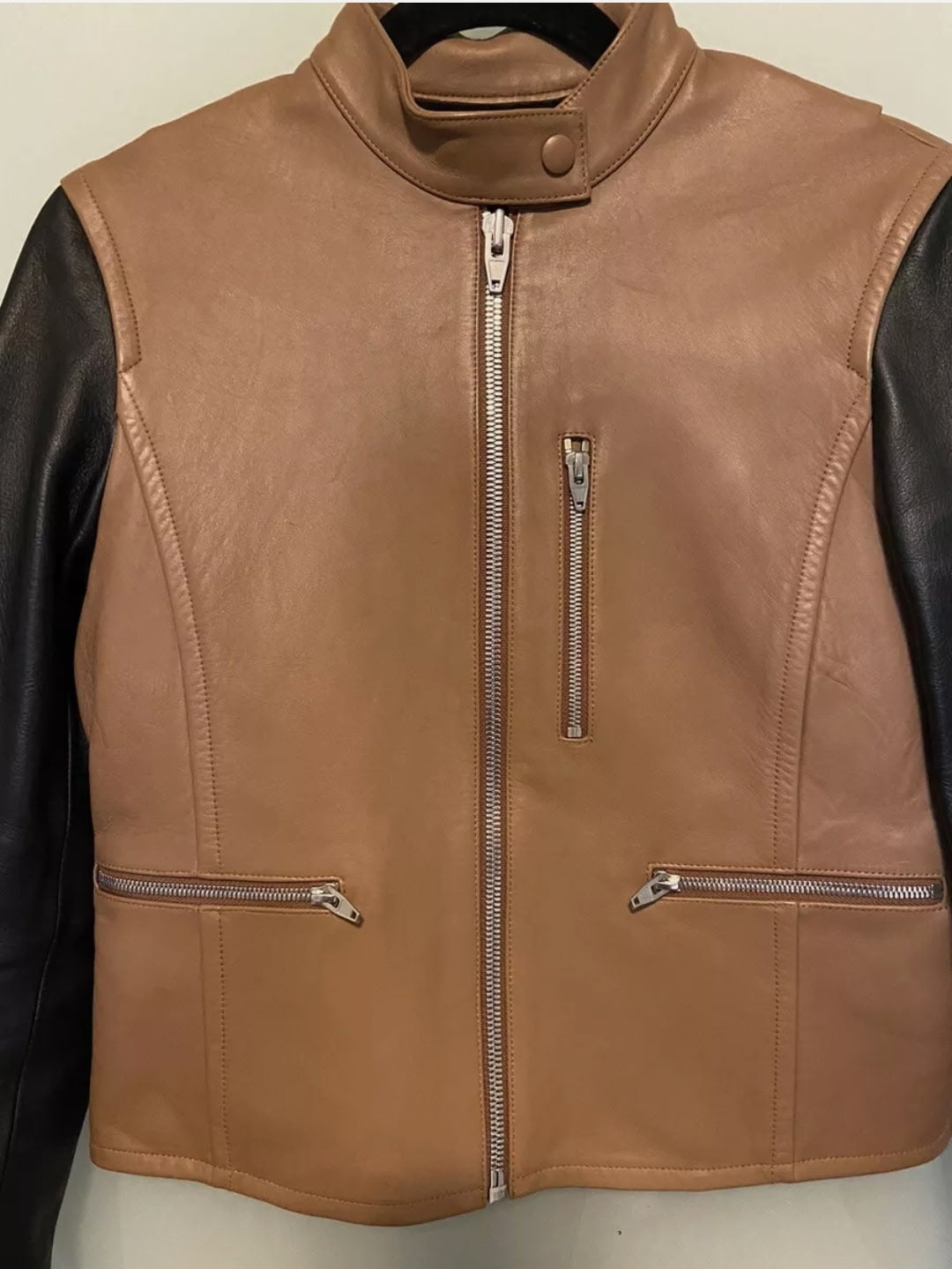 Alexander Wang truffle leather jacket