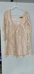 Vintage Karen Zambos lace mini dress