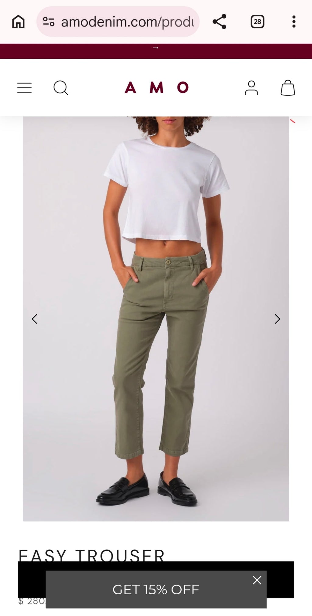 AMO Easy Surplus Trouser