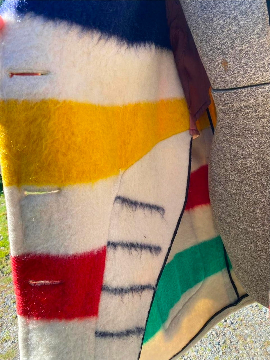 40's Hudson's Bay double breasted blanket coat
