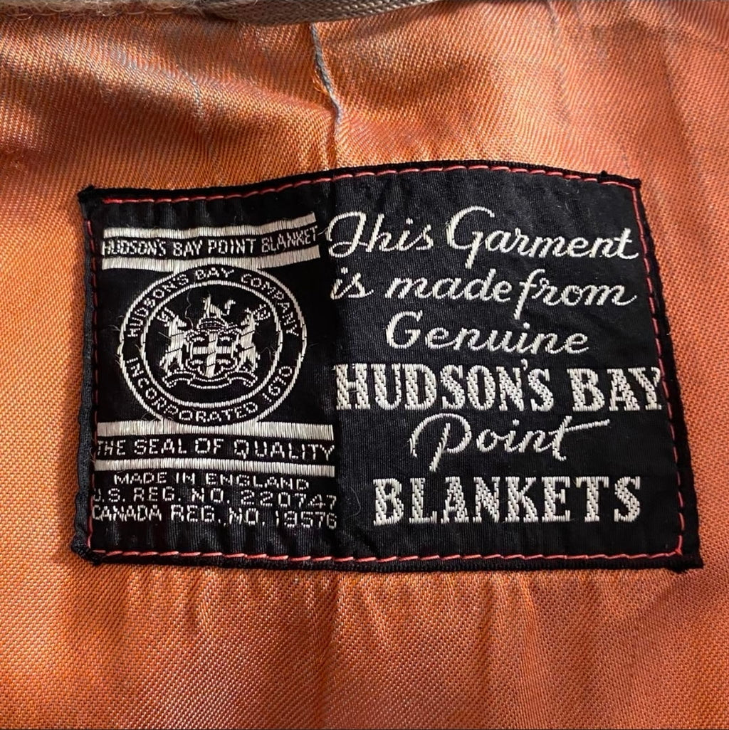 40's Hudson's Bay double breasted blanket coat