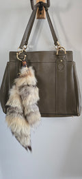 Gucci Smilla leather and raccoon tote
