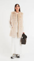 HERNO Fur sleeveless coat