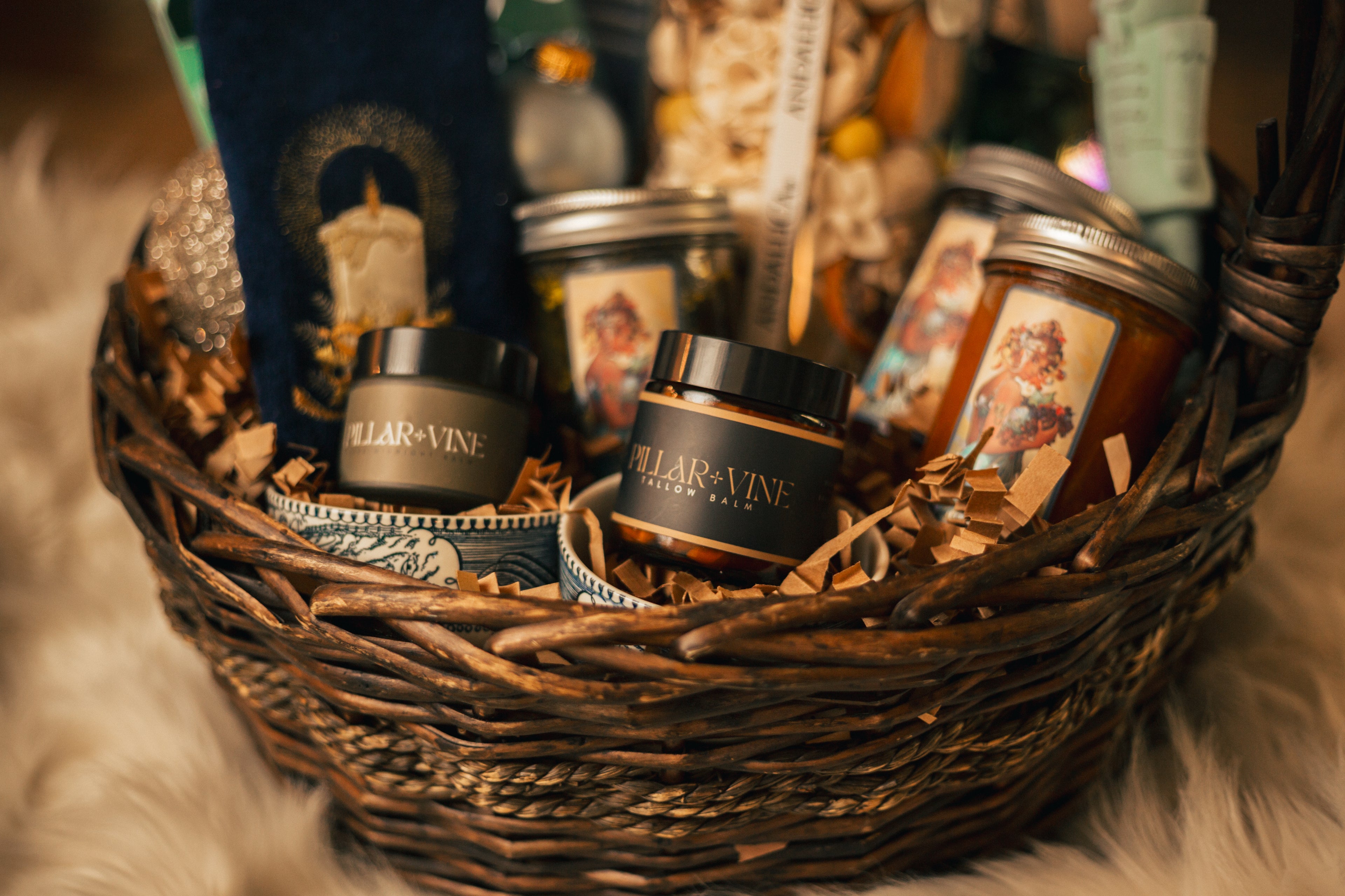 Large One-Of-A-Kind Vintage Gift Basket