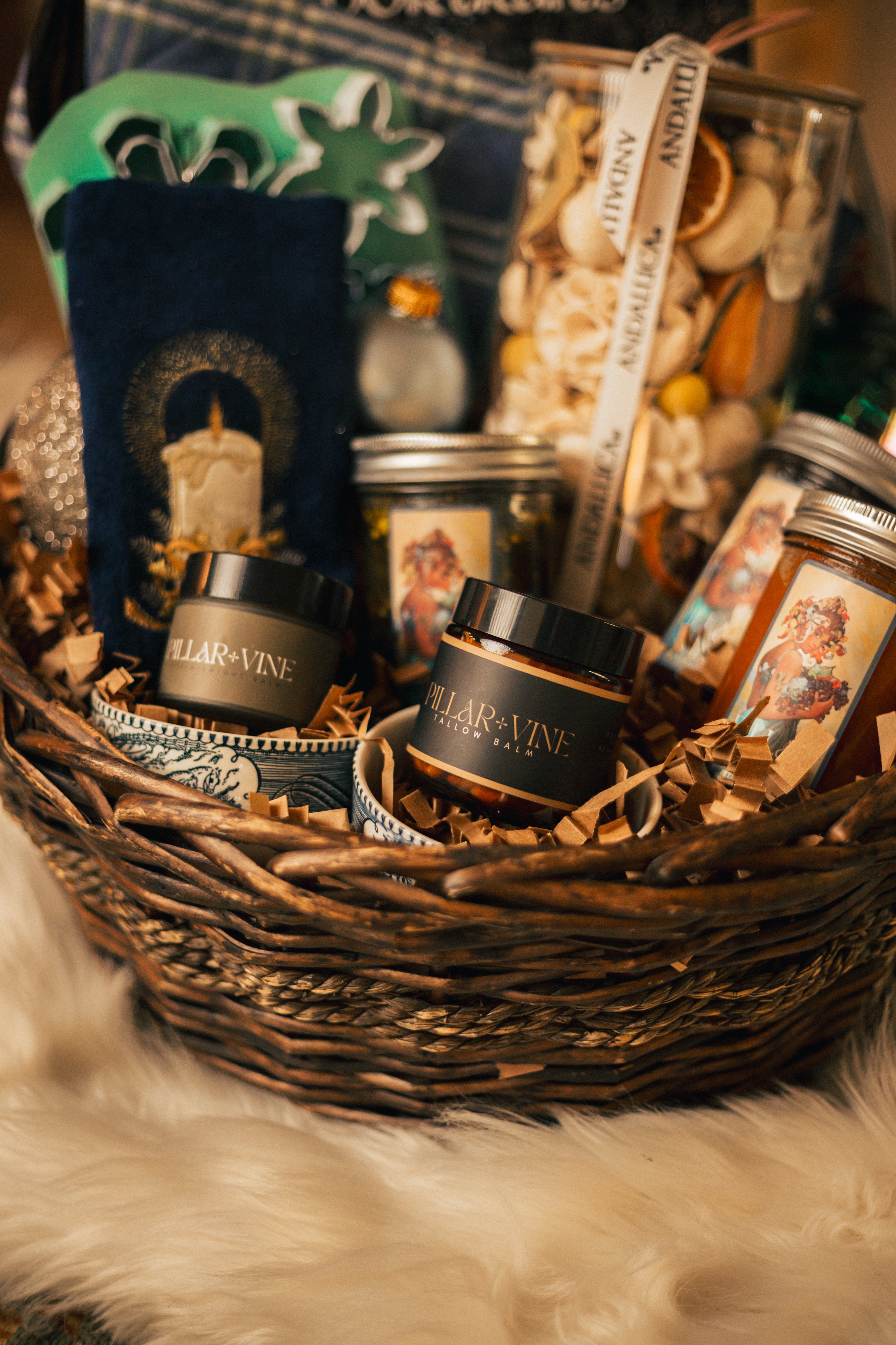 Large One-Of-A-Kind Vintage Gift Basket
