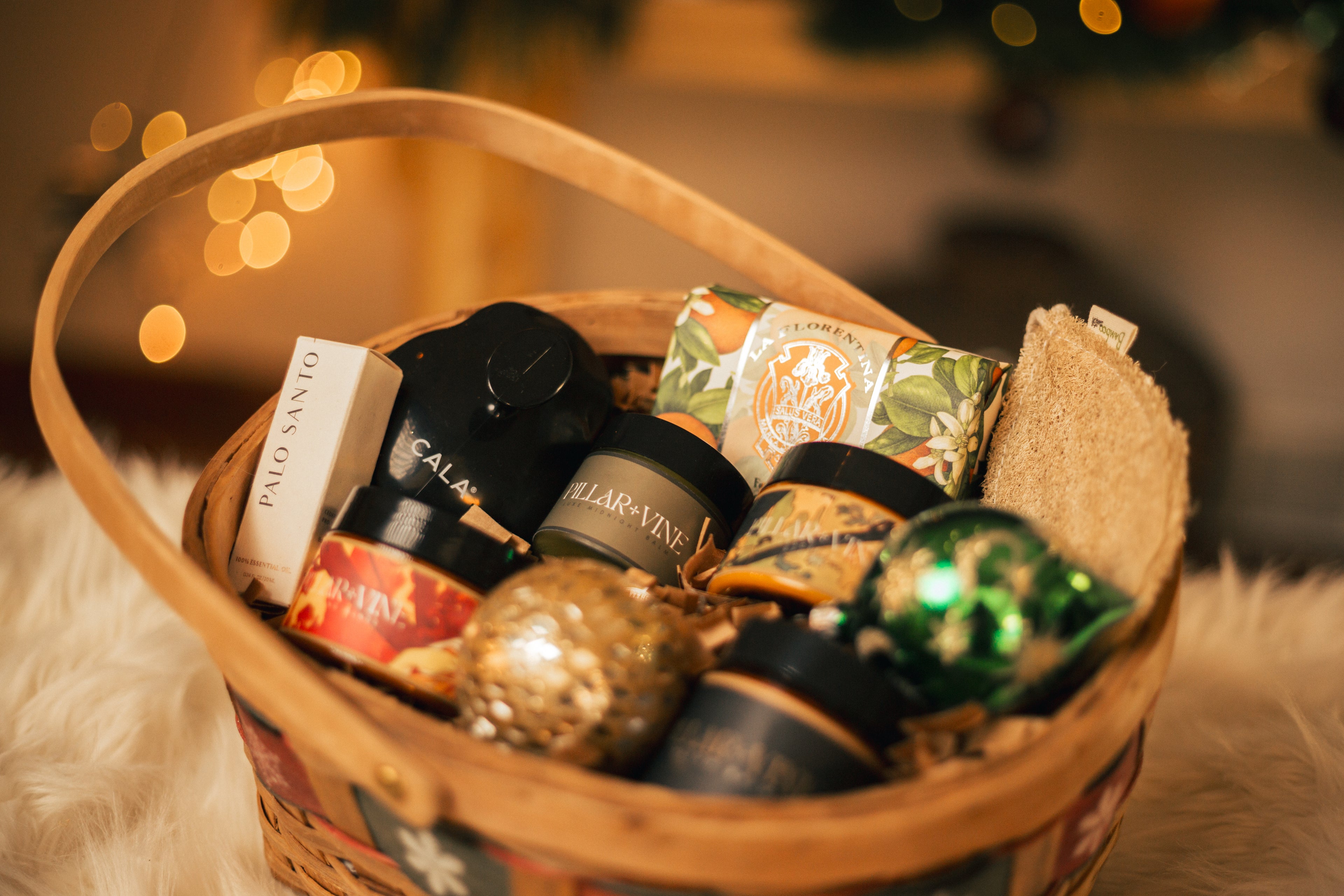 Small One-Of-A-Kind Vintage Gift Basket