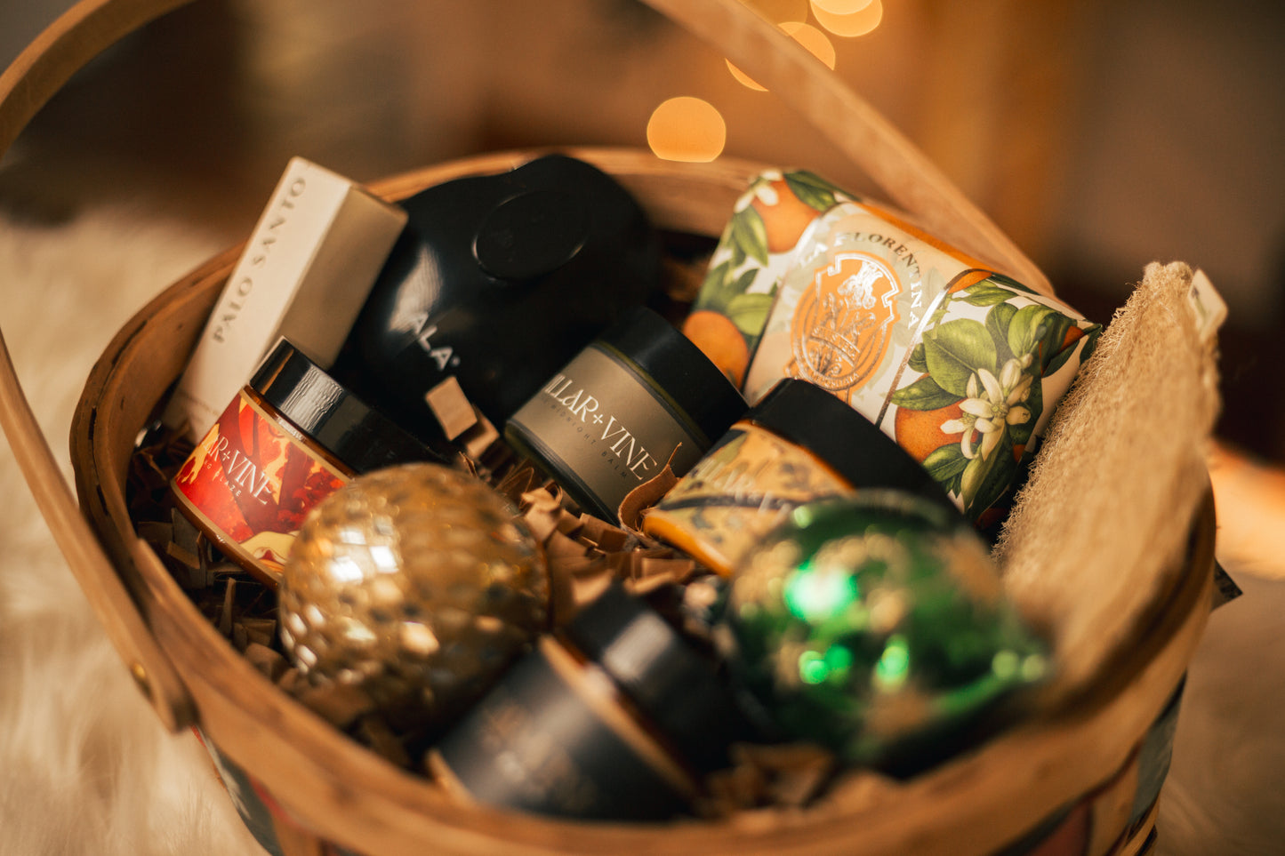 CUSTOM Large One-Of-A-Kind Vintage Holiday Gift Basket