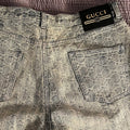 GUCCI Straight Leg Logo Jeans