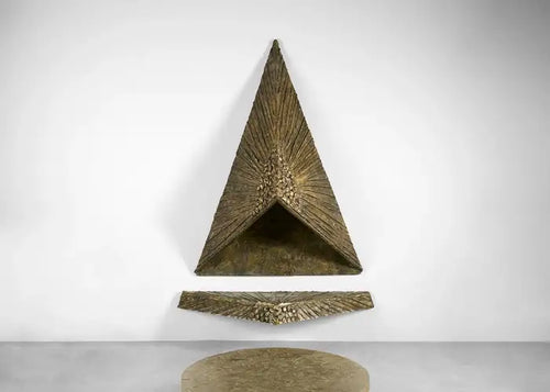Adrian Pearsall, Sculptural Faux Fireplace
