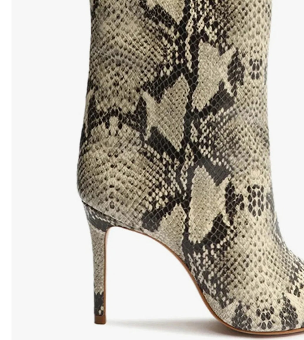 Schutz Maryana Snakeskin Boots