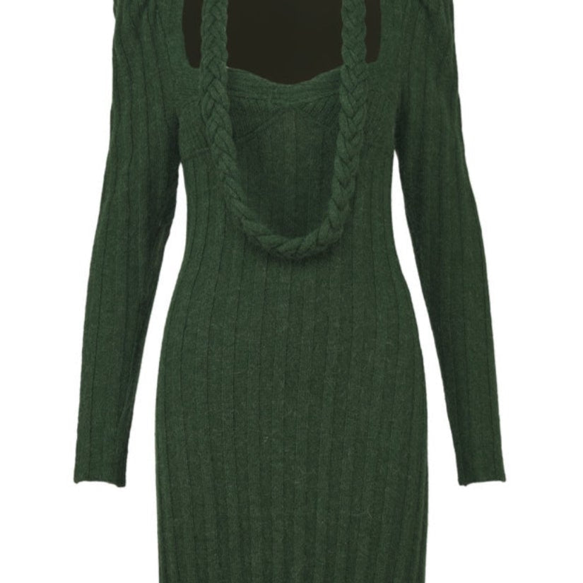 Johanna Ortiz Life Enigmas Alpaca-Knit Midi Dress