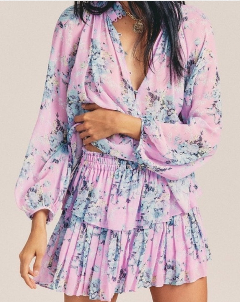 Loveshackfancy Pink Chiffon Set