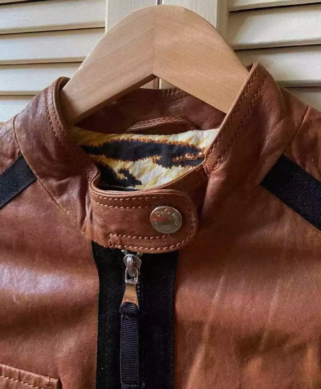 D&G leather jacket