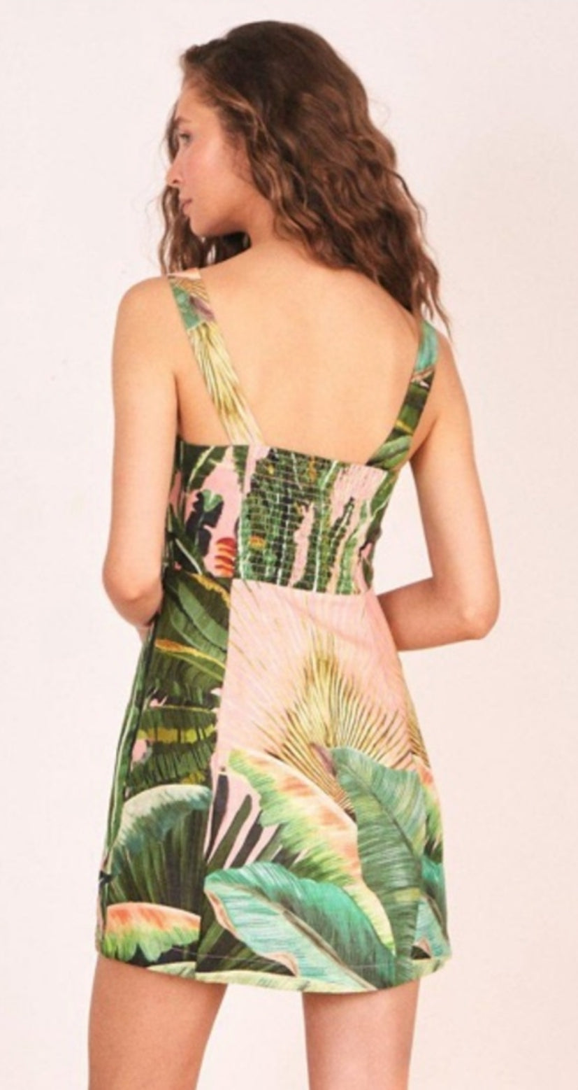 Farm Rio Amazonia Forest Mini Dress
