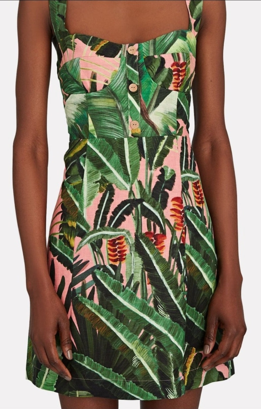 Farm Rio Amazonia Forest Mini Dress