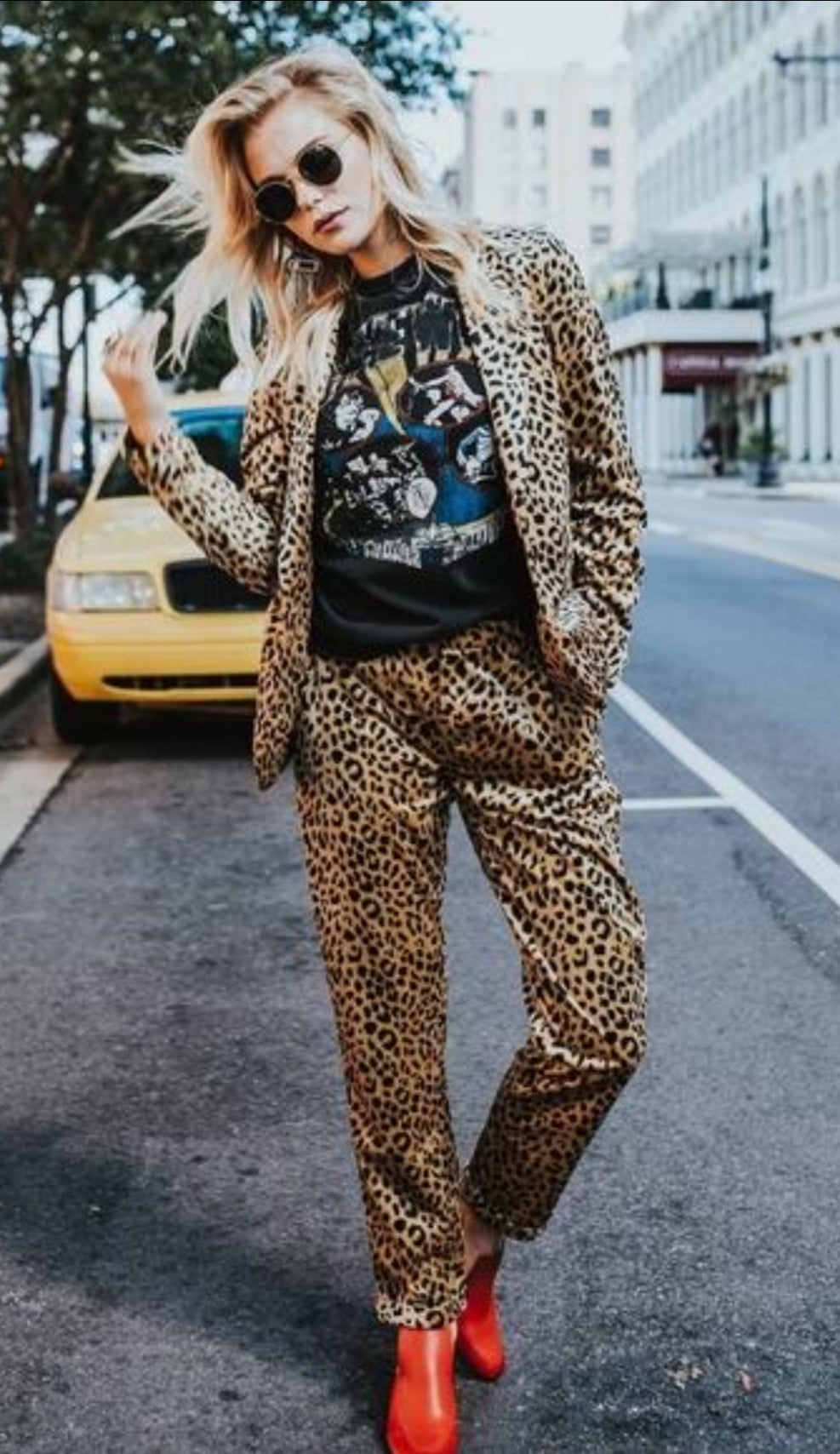 Scotch&Soda Leopard Velvet Pantsuit