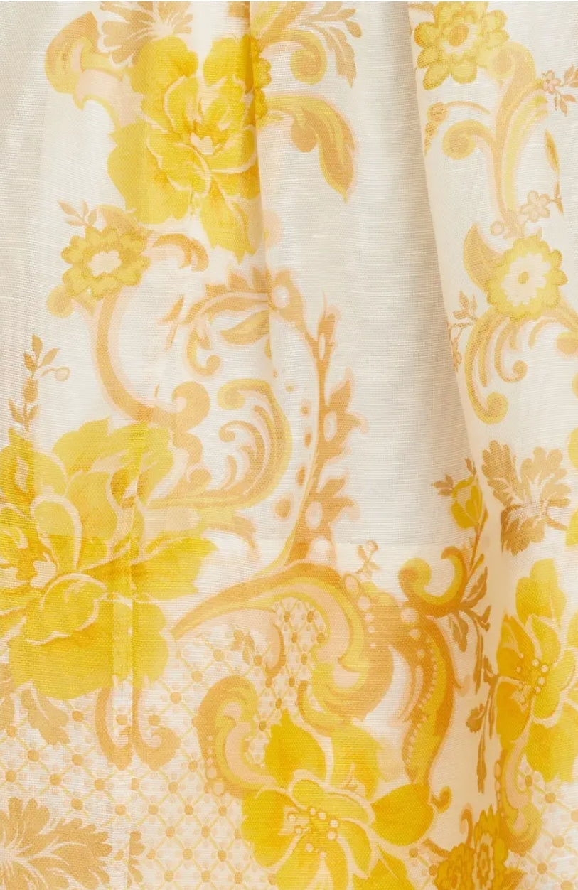Zimmermann Postcard Bow Sleeve Dress
