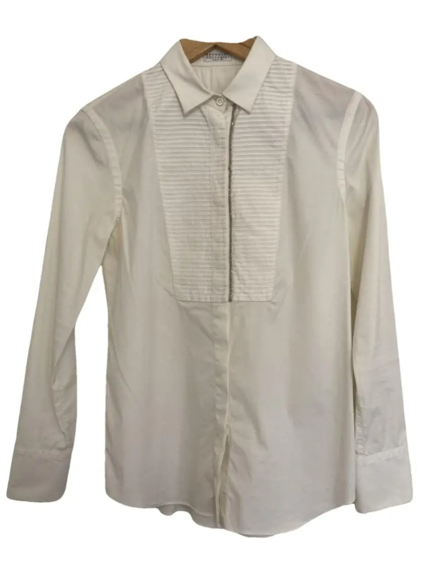 Brunello Cucinelli Monili Tuxedo Shirt
