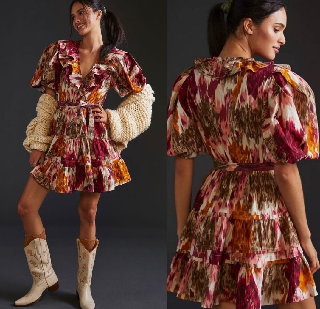 Love the Label Ruffled Wrap Mini