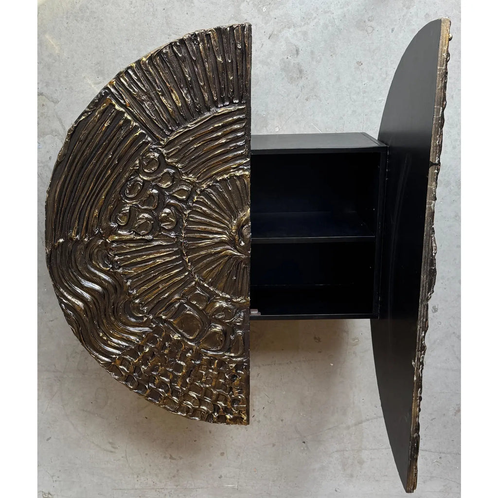 Adrian Pearsall Brutalist Hanging Disc Bar for Craft Associates