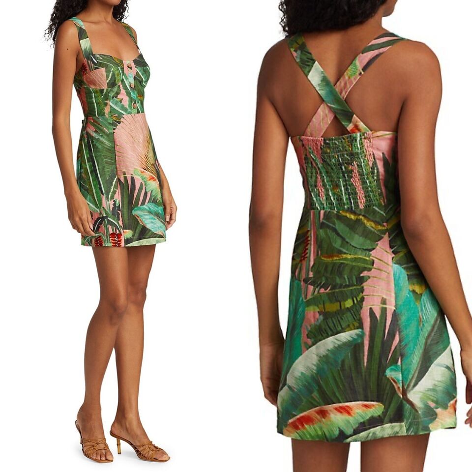 Farm Rio Amazonia Forest Mini Dress
